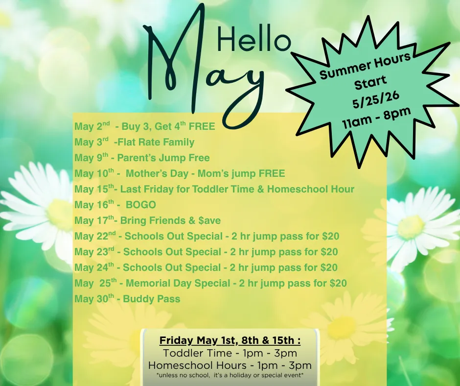 May 2026 Specials